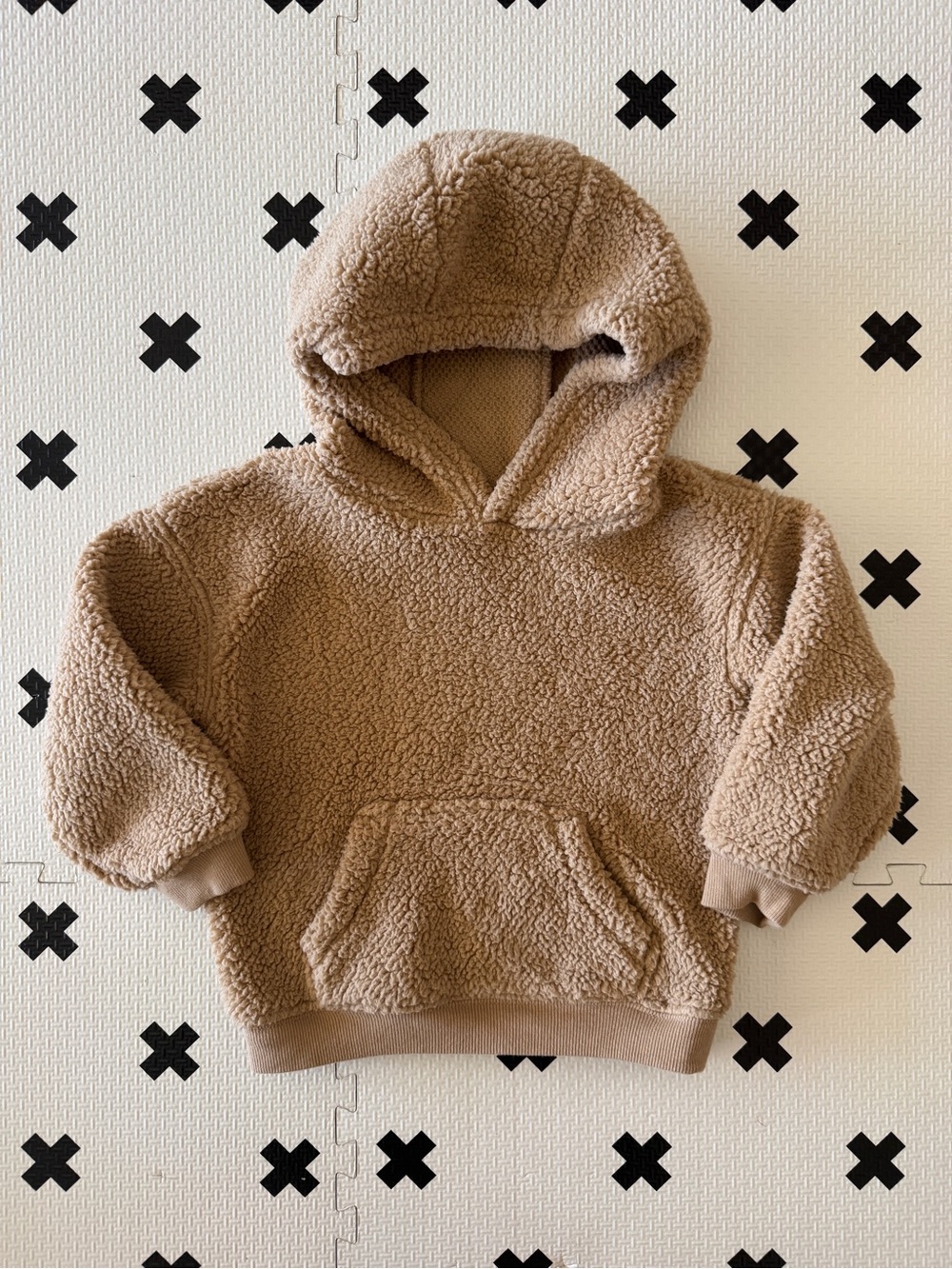 Carter’s Sherpa pullover hoodie with kangaroo pocket size 2T